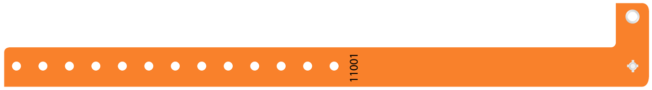 vinil soft naranja neon www.brazaletes.com.ve