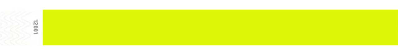 Tyvek 1 pulgada color amarillo neon www.brazaletes.com.ve