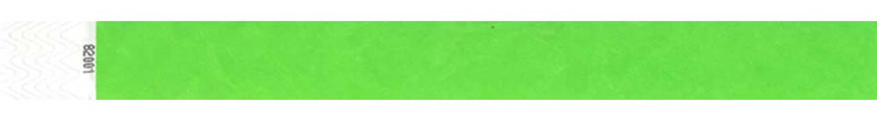 Tyvek 1 pulgada color verde neon www.brazaletes.com.ve