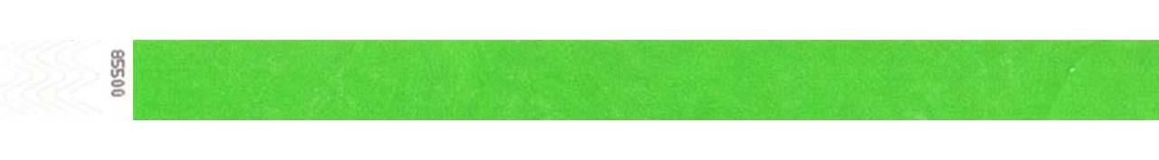 Tyvek 3/4 de pulgada color verde neon www.brazaletes.com.ve